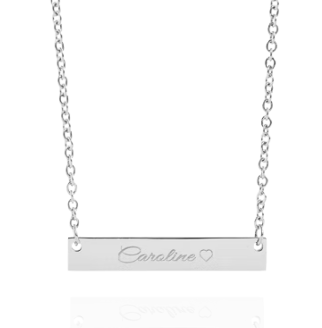 Collier BARETTE à graver