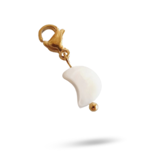 Charm LUNE NACRE - or