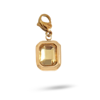 Charm GRAND ZIRCON JAUNE - or
