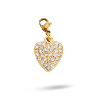 Charm COEUR FULL STRASS - or