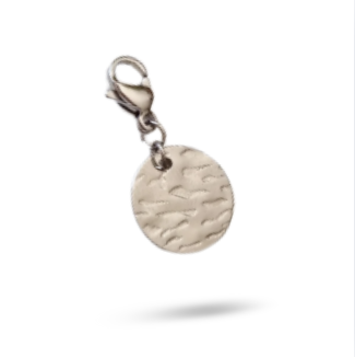 Charm PAMPILLE MARTELEE 12mm - argent