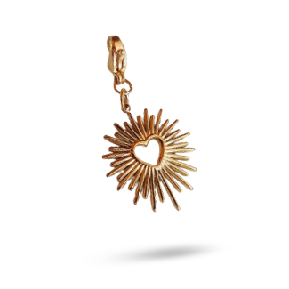 Charm COEUR ENSOLLEILE - or