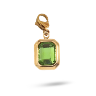 Charm GRAND ZIRCON VERT - or
