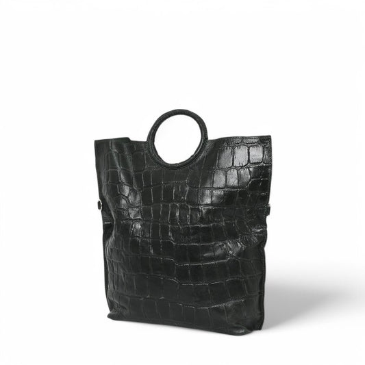 Sac Shopper en cuir - Lilas